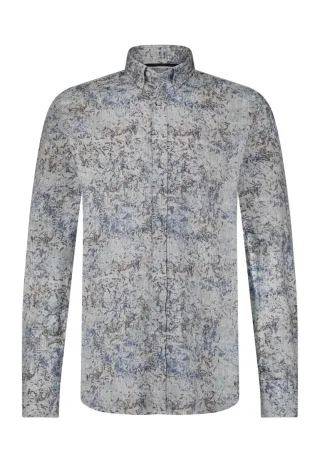 State of Art - Hemd aus biologischer Baumwolle blau - Gr. - XXL