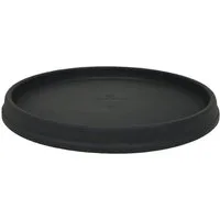 Heimwerkercenter Pflanzkübel MePla Untersetzer Roma ø26 cm, Anthrazit, frostfester Kunstoff