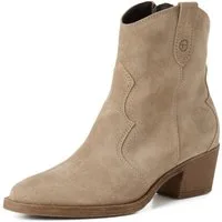Tamaris Cowboy Stiefelette Blockabsatz, Festival, Western-Boots mit modischen Nähten