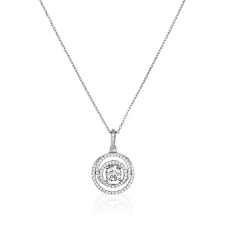 Orphelia Damen-Kette aus 925er Sterlingsilber mit Anhänger – Silber ZH-4841