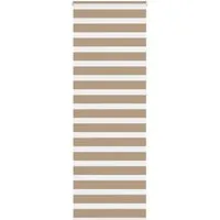 Rollo Doppelrollo Sandbraun 70x230 cm Stoffbreite 65,9 cm Polyester, vidaXL