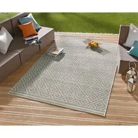 HANSE Home Teppich Raute, rechteckig, Höhe: 8 mm, In-& Outdoor, Wetterfest, Balkon, Läufer, Wohnzimmer, Terrasse, Raute