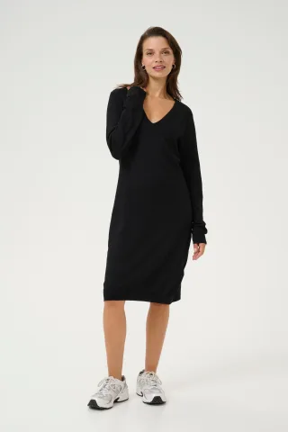 Kleid Slim fit black