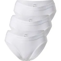 Yenita® Bikinislip Damen Slips mit elastischem Logobund (3-St) in angenehmer Baumwoll-Stretchqualität