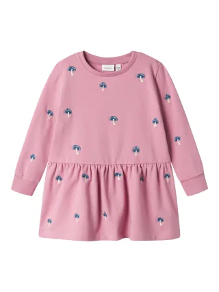 NAME IT - NMFNIKITA SWEAT DRESS BRU mauve orchid - Gr. - 116