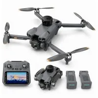 Goldstern-Tech RC-Quadrocopter AE51 (mit HD-Kamera, 4,5-Zoll-Display-Fernsteuerung), Hinderniserkennung, Return-to-Home, bis 50 min Flugzeit