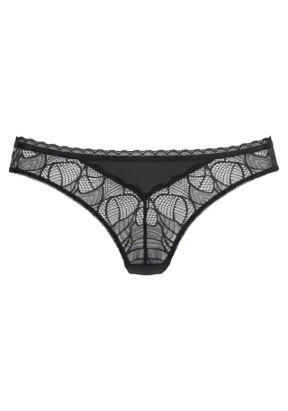 LASCANA - LASCANA Stringpanty black - Gr. - 38