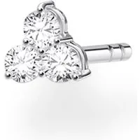THOMAS SABO Single-Ohrstecker weiße Steine silber, mit Zirkonia (synth)