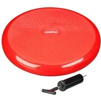 relaxdays Ballsitzkissen Balance Kissen 33 cm mit Luftpumpe, rot