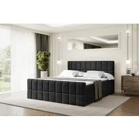ALTDECOR Boxbett MIAMI-Z (Multipocket-Matratze H4, H3 Matratze Bonellfederung, Topper, Kopfteil), Doppelbett mit Fußteil