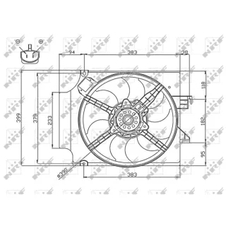 NRF K?hlerl?fter Ford Transit 2,0 Di