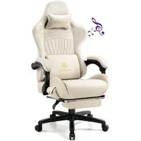GTPLAYER Gaming-Stuhl ergonomischer Bürostuhl mit HIFI Stereo Lautsprecher, Verbindungsarmlehen beeindrukende Klang-atmosphäre