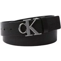 Calvin Klein Ledergürtel CK BUCKLE 40MM FIXED Größenverstellbar mit Metallschließe