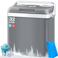 KESSER Kühlbox, 32 l, Thermoelektrische Kühlbox kühlt & wärmt 12V / 230V Mini-Kühlschrank