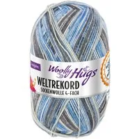 Woolly Hugs Woolly Hugs WELTREKORD Sockenwolle 4-fach 100 g Häkelwolle, 420 m (Offizielles Woolly Hugs Weltrekord-Sockengarn), 100 g