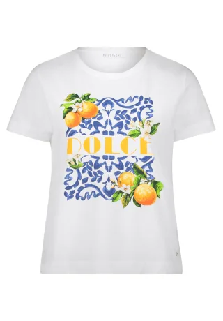 Betty & Co - Casual-Shirt patch white/blue - Gr. - L