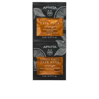 Express Beauty Gesichtsmaske Aufhellend mit Orange 2 x 8 ml