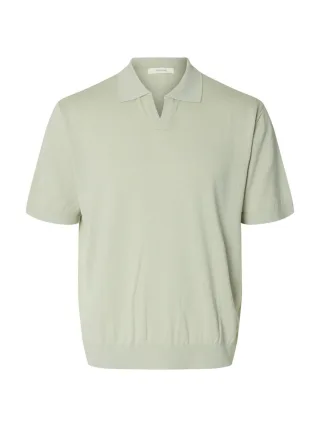 Selected - Poloshirt - Slhtorino grün/blau - Gr. - L