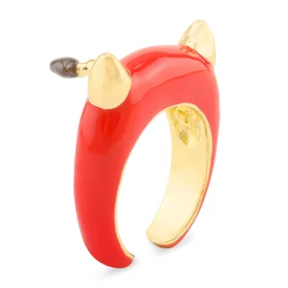 Teufel Ring vergoldet