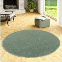 Snapstyle Hochflor-Teppich Hochflor Velours Teppich Cottage Rund, Rund, Höhe: 22 mm