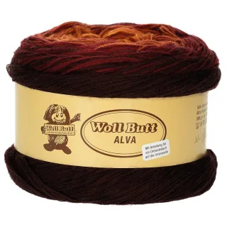Woll Butt Alva Garn-Set, sunset color