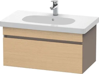 Duravit DuraStyle Waschtischunterbau wandhängend Natur Eiche & Basalt Matt 800x453x398 mm - DS638403 DS638403043