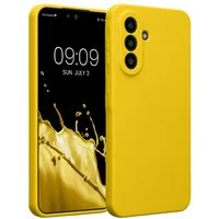 kwmobile Smartphone-Hülle Handyhülle für Samsung Galaxy A57 5G Hülle, Hülle Silikon gummiert - Handyhülle - Handy Case in Strahlend Gelb