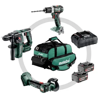 Metabo Akku Combo Set 3.1.1 18 V BS 18 L BL + BH 18 LTX BL 16 + CC 18 LTX BL - Karton - 691174000