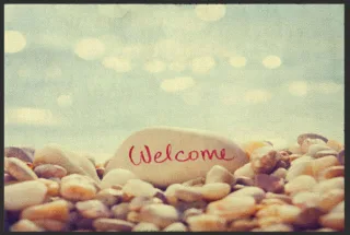Fussmatte Welcome Steine 4331 | Größe: 60 cm x 45 cm