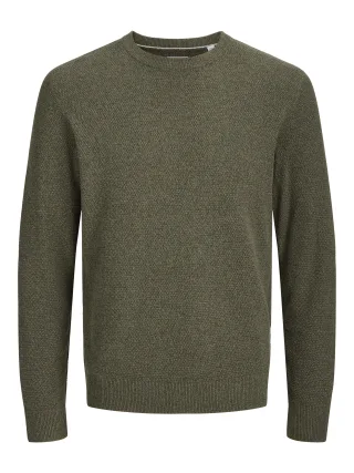 JACK&JONES - JJERYDER KNIT CREW NECK NOOS Rosin - Gr. - L