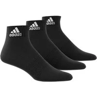 adidas Sportswear Socken Cushioned Sportswear Ankle Socken, 3 Paar, schwarz/weiß