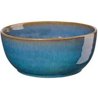 ASA SELECTION Schale Schale 18 cm Poké Bowl Curacao, Keramik, Buddha Bowl, Poké Bowl, Müslischale, 900 ml, Keramik, blau, Unikat