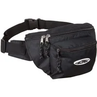 Trendyshop365 Bauchtasche Herren Gürteltasche schwarz (1-tlg), mit 2 Hauptfächern und separatem Rückfach Maße ca. 27x18x9cm