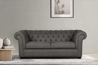 Home affaire 3-Sitzer "CHARENTE, optionale Schlafsofa, Chesterfield-Sofa, Bettfunktion" mit edler Knopfheftung und typischen Armlehnen, B/T/H 198/89/74 cm