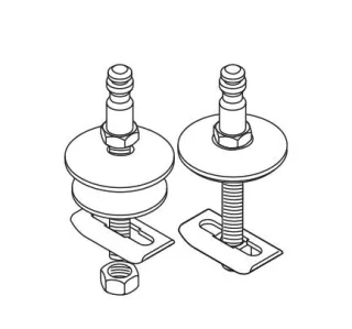 LAUFEN Befestigung WC-Sitz Pro Universal, mit Absenkautomatik f. Sitz H893959, H8939670000001 H8939670000001