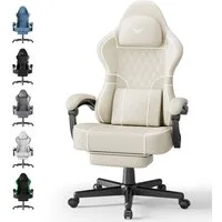Huracan Gaming-Stuhl Gamer Chair mit verstellbare Kopfstütze und Lendenkissen,Ergonomisch
