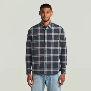 G-Star - Bristum 2.0 Slim Shirt ls ash blue toby check - Gr. - S
