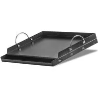 BBQ-Toro Grillplatte Stahl Keramik Grillplatte 63 x 41 cm, Keramikbeschichtete Grillplatte, Einfache Reinigung