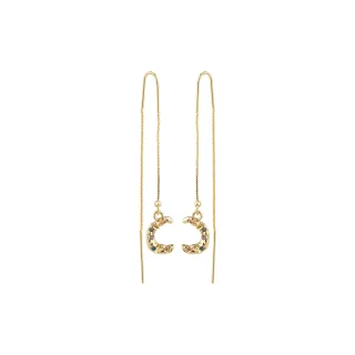 pilgrim - Kettenohrringe - Remy gold - Gr. - OS