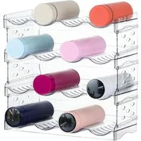 TUWENA Flaschenregal Weinflaschenhalter Kunststoff, Stapelbar Wasserflasche Lagerung Rack