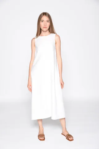IN LINEA - Kleid, ohne Arm 101 white - Gr. - 42