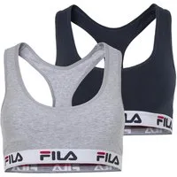 Fila Bustier WOMAN BUSTIER (2er Pack) ohne Polsterung und ohne Bügel, Racerbackrücken