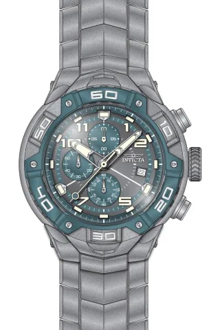 INVICTA Speedway 49881 Herrenuhr - Quarzwerk - Edelstahl mit grauem Zifferblatt - 50 mm
