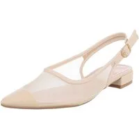 Ital-Design Elegante Sling-Pumps mit atmungsaktivem Obermaterial und Blockabsatz Schnürpumps (91512360) Blockabsatz Schnür- & Riemchenpumps in Beige