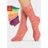 H.I.S Freizeitsocken (Packung, 6-Paar) mit farbigem Garn