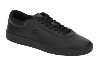 Lacoste SMA0065 Schwarz Court Sneakers Herren Echtleder Gummisohle Textil-Fu?...