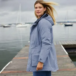 Wasserdichter Parka SQUALL für Damen in Petite-Größe, Damen, size: petite, Blau, Nylon, by Lands' End