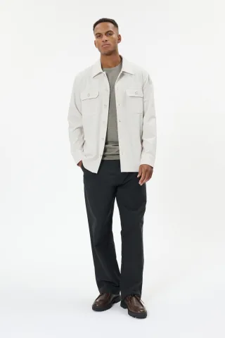 Overshirts MAdamo Overshirts Gerade Passform offwhite