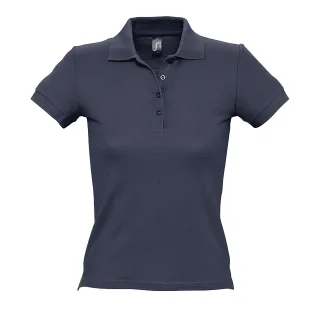SOLS - PEOPLE Kurzärmeliges Polo-Shirt - Damen (Marineblau)