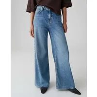 OPUS PANTS Palazzohose MARI WILLOW Palazzo mit Powerstretch Mid Rise